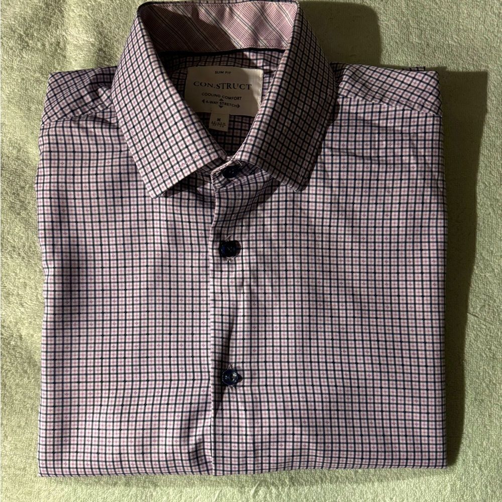 CON.STRUCT 4-WAY STRETCH COOLING COMFORT MENS SLIM-FIT SHIRT M